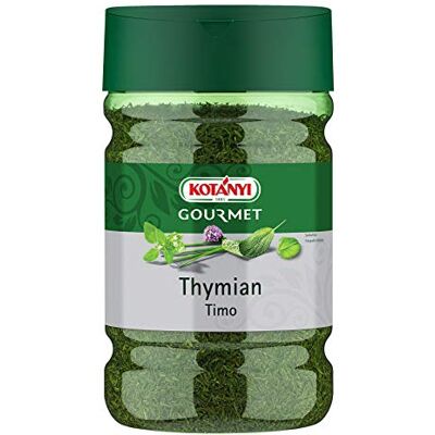 Kotanyi Thymian gerebelt, Gewürze für Großverbraucher und Gastronomie, große Dose 1200 ccm, ca. 215 g Kotanyi Thymian gerebelt, Gewürze für Großverbraucher und Gastronomie, große Dose 1200 ccm, ca. 215 g
