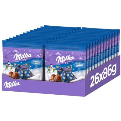 Milka Bonbons OREO – Gefüllte Schokoladenbonbons mit Milchcrème und OREO-Keksstückchen – 86g Milka Bonbons OREO – Gefüllte Schokoladenbonbons mit Milchcrème und OREO-Keksstückchen – 86g