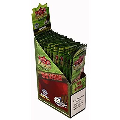 Juicy Jay's 1 Box Wraps Enhanced RED STORM OHNE Nikotin! Juicy Jay's 1 Box Wraps Enhanced RED STORM OHNE Nikotin!