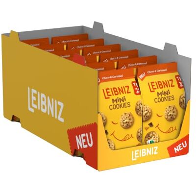 Leibniz Mini Cookies Choco & Caramel, 12er Pack, knusprig kleine Cookies mit Schoko- und Karamellstückchen (12x 125g) Leibniz Mini Cookies Choco & Caramel, 12er Pack, knusprig kleine Cookies mit Schoko- und Karamellstückchen (12x 125g)