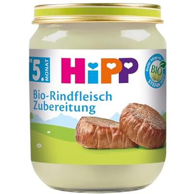 HiPP Bio-Rindfleisch-Zubereitung, 6er Pack (6 x 125 g) HiPP Bio-Rindfleisch-Zubereitung, 6er Pack (6 x 125 g)