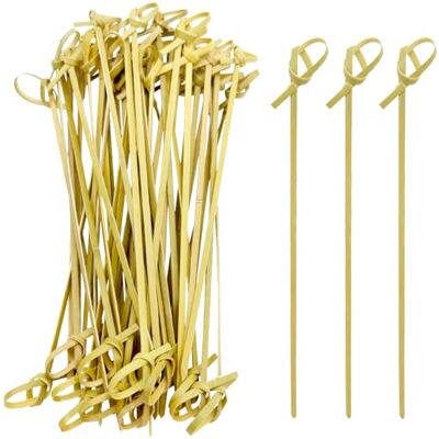 EXNIMA , 50, 100 und 300 Stück, Bio-Bambus-Cocktailspieße, Geknotete Spieße für Cocktails und Vorspeisen, Bambusspieße für Partys, Canapés, Catering, Barbecue, Hochzeit, Basteln. EXNIMA , 50, 100 und 300 Stück, Bio-Bambus-Cocktailspieße, Geknotete Spieße für Cocktails und Vorspeisen, Bambusspieße für Partys, Canapés, Catering, Barbecue, Hochzeit, Basteln.