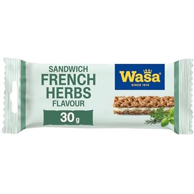 Wasa Knäckebrot Sandwich Cheese & French Herbs, 24er Pack 30g Wasa Knäckebrot Sandwich Cheese & French Herbs, 24er Pack 30g