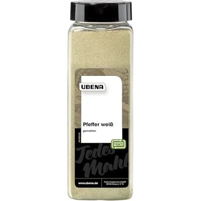 Ubena Pfeffer weiß Gemahlen 600 g, 1er Pack (1 x 0.6 kg) Für Großverbraucher, Gastronomie und Restaurants Ubena Pfeffer weiß Gemahlen 600 g, 1er Pack (1 x 0.6 kg) Für Großverbraucher, Gastronomie und Restaurants