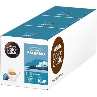 Nescafé Espresso Palermo Kaffeekapseln (3 x 16 Kapseln) Nescafé Espresso Palermo Kaffeekapseln (3 x 16 Kapseln)