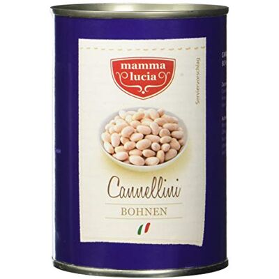 Mamma Lucia Cannellini Bohnen, 12er Pack (12 x 425 ml) Mamma Lucia Cannellini Bohnen, 12er Pack (12 x 425 ml)