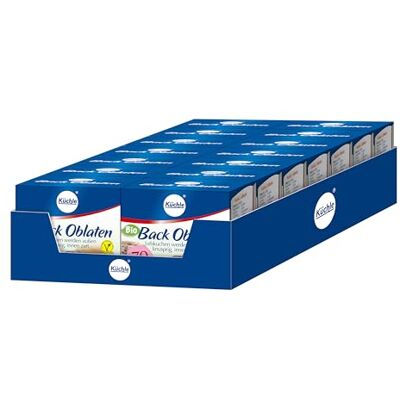 Küchle Bio Backoblaten 70mm im 10er Vorratspack Vegan Rund mit 70 mm Durchmesser Zum Backen von z.B. Lebkuchen Innen zart, außen knusprig 10 x 36g Küchle Bio Backoblaten 70mm im 10er Vorratspack Vegan Rund mit 70 mm Durchmesser Zum Backen von z.B. Lebkuchen Innen zart, außen knusprig 10 x 36g