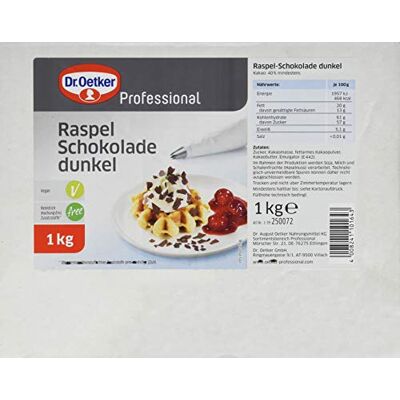 Dr. Oetker Professional Raspel-Schokolade, 1 kg Packung Dr. Oetker Professional Raspel-Schokolade, 1 kg Packung