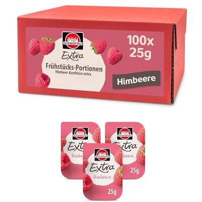 Schwartau Himbeermarmelade - 100 Stück Schwartau Himbeermarmelade - 100 Stück