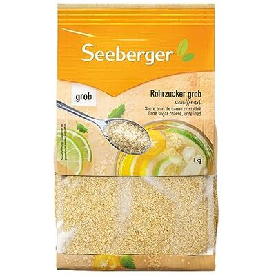 Seeberger Rohrzucker grob, Vollrohrzucker, unraffiniert (5 x 1 kg) Seeberger Rohrzucker grob, Vollrohrzucker, unraffiniert (5 x 1 kg)