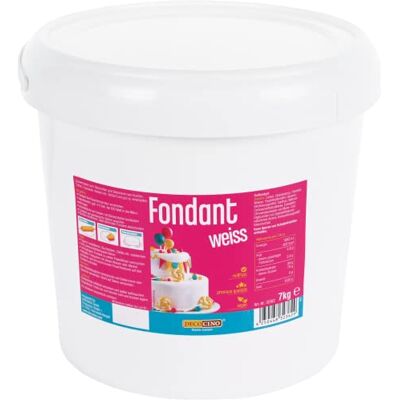 DECOCINO Fondant weiß – 7 Kilo Vorteilspack – ideal zum Verzieren von Kuchen, Torten, Cakepops – vegan & laktosefrei DECOCINO Fondant weiß – 7 Kilo Vorteilspack – ideal zum Verzieren von Kuchen, Torten, Cakepops – vegan & laktosefrei