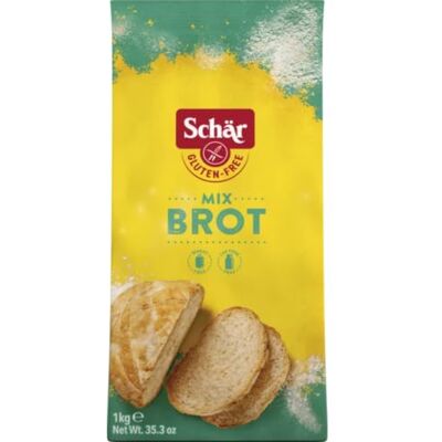 Schär Mix B Brot Mix Backmischung glutenfrei 1kg, 10er Pack Schär Mix B Brot Mix Backmischung glutenfrei 1kg, 10er Pack
