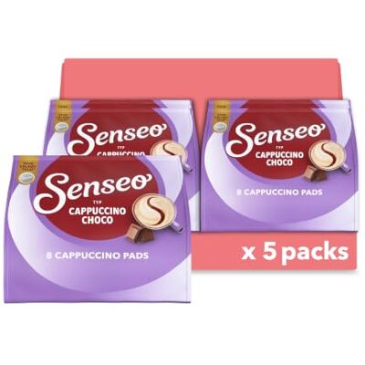 Senseo Pads Cappuccino Choco, 5 x 8 Getränke, 40 Kaffeepads, mittlere Röstung Senseo Pads Cappuccino Choco, 5 x 8 Getränke, 40 Kaffeepads, mittlere Röstung