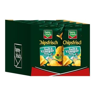Funny-Frisch Chipsfrisch Salt und Vinegar, 10er Pack (10 x 150 g) Funny-Frisch Chipsfrisch Salt und Vinegar, 10er Pack (10 x 150 g)