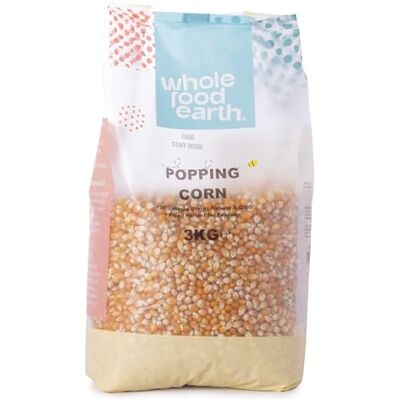 Wholefood Earth - Popping Corn - 3kg - GMO frei - Snack Wholefood Earth - Popping Corn - 3kg - GMO frei - Snack