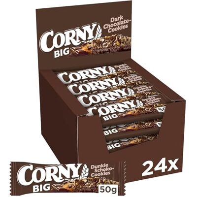 CORNY BIG Dunkle Schoko-Cookies Müsliriegel - Snack CORNY BIG Dunkle Schoko-Cookies Müsliriegel - Snack
