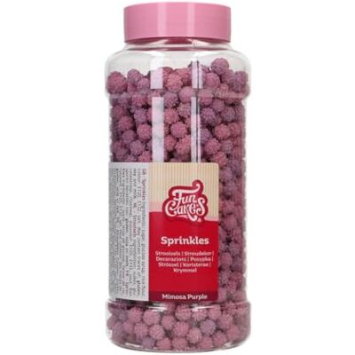 FunCakes Mimosa Purple: Zuckerstreusel zum Dekorieren von Kuchen, Cupcakes & Torten, Zuckerdekor für Einhorn- und Meerjungfrauen-Thementorten 500 g FunCakes Mimosa Purple: Zuckerstreusel zum Dekorieren von Kuchen, Cupcakes & Torten, Zuckerdekor für Einhorn- und Meerjungfrauen-Thementorten 500 g