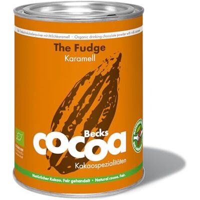 Becks Cocoa ™ The Fudge – Premium Trinkschokolade mit Sahnekaramell, Zimt und Muskatnuss, nicht alkalisierter Bio-Kakao ideal für Heiße Schokolade – 275 g Becks Cocoa ™ The Fudge – Premium Trinkschokolade mit Sahnekaramell, Zimt und Muskatnuss, nicht alkalisierter Bio-Kakao ideal für Heiße Schokolade – 275 g