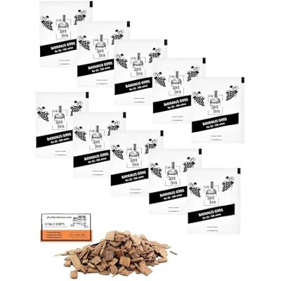 AlcoFermBrew 10 x Weinhefe Bayanus 10g G995 + Französische Eichenchips 20g Hefe für die Weingärung Trockenhefe Spirit Ferm AlcoFermBrew 10 x Weinhefe Bayanus 10g G995 + Französische Eichenchips 20g Hefe für die Weingärung Trockenhefe Spirit Ferm