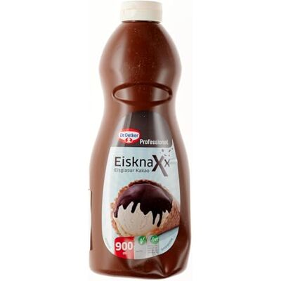 Dr. Oetker Professional Kakao-Eisglasur, EisknaXx, Härtet auf Eis aus, 900 ml Flasche Dr. Oetker Professional Kakao-Eisglasur, EisknaXx, Härtet auf Eis aus, 900 ml Flasche
