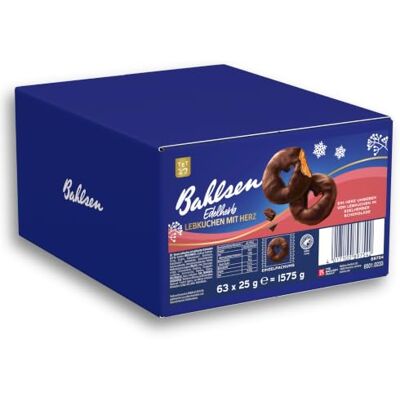 Bahlsen Lebkuchen mit Herz, 1575 g, einzeln verpackte Lebkuchen mit einem Herz und Schokolade, Thekendispenser (1 x 1575 g) Bahlsen Lebkuchen mit Herz, 1575 g, einzeln verpackte Lebkuchen mit einem Herz und Schokolade, Thekendispenser (1 x 1575 g)