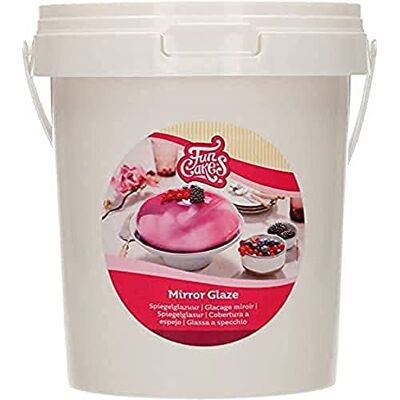 FunCakes Mirror Glaze: Glasur für Kuchen, perfekt zum Dekorieren von Kuchen, Glasurglasur. 900 g. FunCakes Mirror Glaze: Glasur für Kuchen, perfekt zum Dekorieren von Kuchen, Glasurglasur. 900 g.
