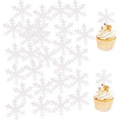 Morofme Essbare Schneeflocke für Tortendeko 50 Stück, Essbare Cupcake Topper, weißer Schneeflocke Esspapier für Hochzeit, Geburtstag, Jubiläum, Winter, Thema Tortendeko Morofme Essbare Schneeflocke für Tortendeko 50 Stück, Essbare Cupcake Topper, weißer Schneeflocke Esspapier für Hochzeit, Geburtstag, Jubiläum, Winter, Thema Tortendeko