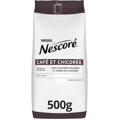 Nestlé NESCORÉ 500 g Mischung aus löslichem Kaffee und löslicher Zichorie Nestlé NESCORÉ 500 g Mischung aus löslichem Kaffee und löslicher Zichorie