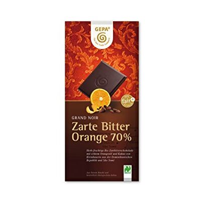 GEPA Bio Grand Noir Zarte Bitter Orange 70%, 100 g GEPA Bio Grand Noir Zarte Bitter Orange 70%, 100 g