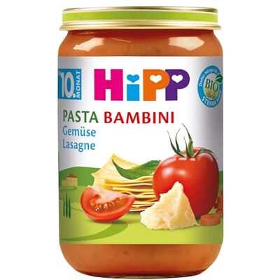 HiPP Pasta Bambini Gemüse-Lasagne, 6er Pack (6 x 220 g) HiPP Pasta Bambini Gemüse-Lasagne, 6er Pack (6 x 220 g)