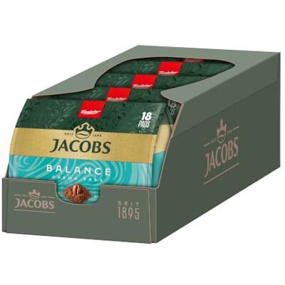 Jacobs Pads Crema Balance, Senseo kompatible Pads, 5 x 18 Getränke, 90 Kaffeepads Jacobs Pads Crema Balance, Senseo kompatible Pads, 5 x 18 Getränke, 90 Kaffeepads
