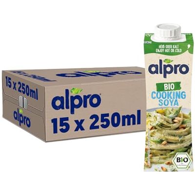 Alpro Bio Cooking Soya – Vegane Bio-Kochcreme – 15 x 250 ml Alpro Bio Cooking Soya – Vegane Bio-Kochcreme – 15 x 250 ml
