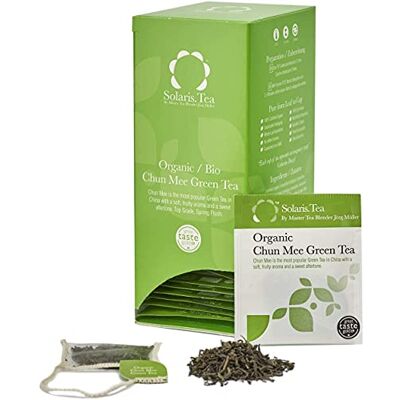 Solaris Bio Chun Mee Grüntee, 40 Seidenteebeutel, 1er Pack (1 x 60 g) Solaris Bio Chun Mee Grüntee, 40 Seidenteebeutel, 1er Pack (1 x 60 g)