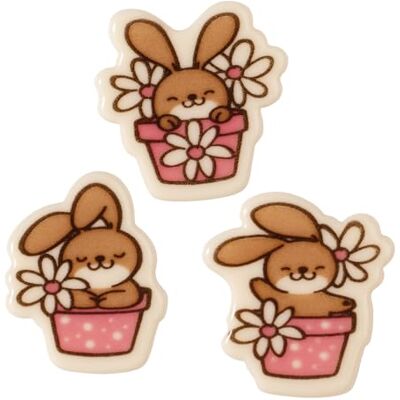 Günthart 128 Stück Osterhasen aus weiße Schokolade, 30 x 30 mm (235 gr) Günthart 128 Stück Osterhasen aus weiße Schokolade, 30 x 30 mm (235 gr)