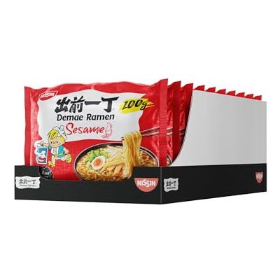NISSIN Demae Ramen Sesame, Instant-Nudeln japanischer Art 10er Pack NISSIN Demae Ramen Sesame, Instant-Nudeln japanischer Art 10er Pack