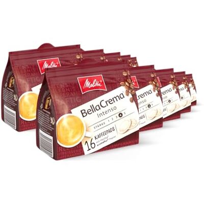 Melitta BellaCrema Intenso, Kaffeepads, Stärke 4/5, 160 Pads Dunkle Röstung, ideal für alle gängigen Padmaschinen Melitta BellaCrema Intenso, Kaffeepads, Stärke 4/5, 160 Pads Dunkle Röstung, ideal für alle gängigen Padmaschinen