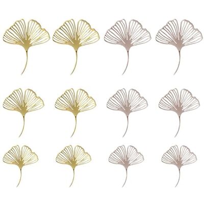 TIMJJG 12 Ginkgo Biloba Kuchendekorationen, Zweifarbige Dekorative Blätter, Backdekorationsmaterialien, Party-Food-Dekoration, Geeignet Für Kuchen-Dessert-Dekoration. TIMJJG 12 Ginkgo Biloba Kuchendekorationen, Zweifarbige Dekorative Blätter, Backdekorationsmaterialien, Party-Food-Dekoration, Geeignet Für Kuchen-Dessert-Dekoration.