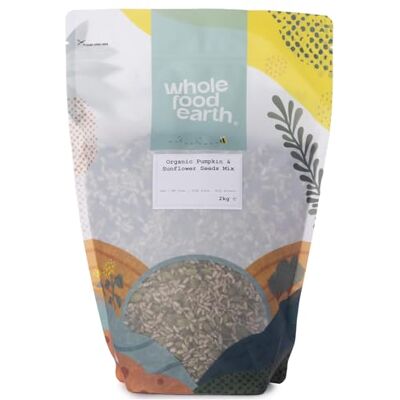 Wholefood Earth Bio-Kürbis und Sonnenblumenkerne roh gentechnikfrei 2kg Wholefood Earth Bio-Kürbis und Sonnenblumenkerne roh gentechnikfrei 2kg
