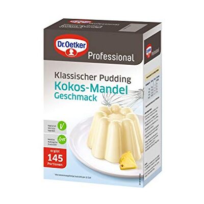 Dr. Oetker Professional Klassischer Pudding mit Kokos-Mandel-Geschmack, Puddingpulver in 1 kg Packung Dr. Oetker Professional Klassischer Pudding mit Kokos-Mandel-Geschmack, Puddingpulver in 1 kg Packung