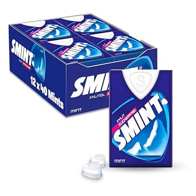 Smint Mint, 12 Dispenser mit je 40 Minz-Pastillen, zuckerfreie Mints mit Xylit für über 2 Stunden frischen Atem (12 x 40 Stück) Smint Mint, 12 Dispenser mit je 40 Minz-Pastillen, zuckerfreie Mints mit Xylit für über 2 Stunden frischen Atem (12 x 40 Stück)