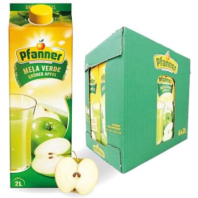Pfanner Grüner Apfel Fruchtsaft Getränk im Vorratspack – Apfelgetränk mit samtig weichem Fruchterlebnis – 40 % Fruchtgehalt (6 x 2 l) Pfanner Grüner Apfel Fruchtsaft Getränk im Vorratspack – Apfelgetränk mit samtig weichem Fruchterlebnis – 40 % Fruchtgehalt (6 x 2 l)