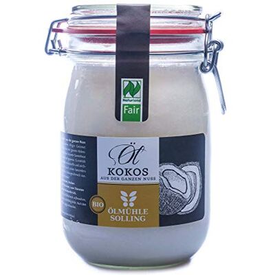 Ölmühle Solling Bio & Naturland Fair Kokosöl im Bügel-Glas 1000ml Ölmühle Solling Bio & Naturland Fair Kokosöl im Bügel-Glas 1000ml