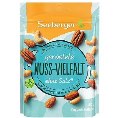 Seeberger geröstete Nuss-Vielfalt, Knackige Nussmischung (5 x 150 g) Seeberger geröstete Nuss-Vielfalt, Knackige Nussmischung (5 x 150 g)
