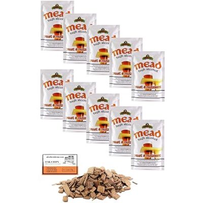 AlcoFermBrew 10 x Bulldog 28g/25L Methefe Hefe zur Met-Gärung, Hefe für Honig, Weinhefe AlcoFermBrew 10 x Bulldog 28g/25L Methefe Hefe zur Met-Gärung, Hefe für Honig, Weinhefe
