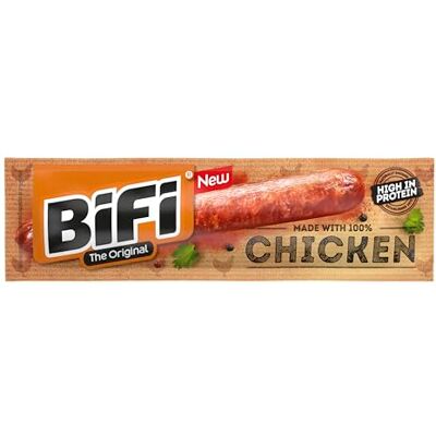 Bifi Chicken High Protein 24er Pack (24 x 20g) proteinreicher Hähnchen-Snack ohne Schwein ideal für Sport und bewusste Ernährung 100% Hähnchenfleisch High Protein Bifi Chicken High Protein 24er Pack (24 x 20g) proteinreicher Hähnchen-Snack ohne Schwein ideal für Sport und bewusste Ernährung 100% Hähnchenfleisch High Protein
