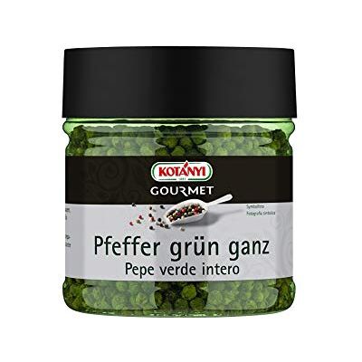 Kotanyi Gourmet Pfeffer grün ganz mild-würzig, leicht fruchtig-aromatische Schärfe, 400 ml Kotanyi Gourmet Pfeffer grün ganz mild-würzig, leicht fruchtig-aromatische Schärfe, 400 ml