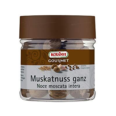 Kotanyi Gourmet Muskatnuss ganz stark würzig, bittersüß und leicht scharf, 400 ml (ca. 210g) Kotanyi Gourmet Muskatnuss ganz stark würzig, bittersüß und leicht scharf, 400 ml (ca. 210g)