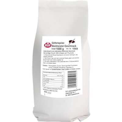 RUF Götterspeise Rindergelatine Waldmeister, Wackelpudding grün ohne Schweinegelatine mit Waldmeister Geschmack, Götterspeise Pulver Gelatine Rind, 1 x 1000g RUF Götterspeise Rindergelatine Waldmeister, Wackelpudding grün ohne Schweinegelatine mit Waldmeister Geschmack, Götterspeise Pulver Gelatine Rind, 1 x 1000g
