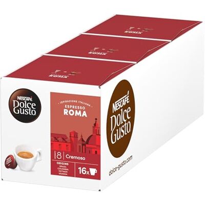 Nescafé Espresso Roma Kaffeekapseln (3 x 16 Kapseln) Nescafé Espresso Roma Kaffeekapseln (3 x 16 Kapseln)