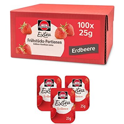 Schwartau Erdbeermarmelade - 100 St. - Frühstück & unterwegs Schwartau Erdbeermarmelade - 100 St. - Frühstück & unterwegs